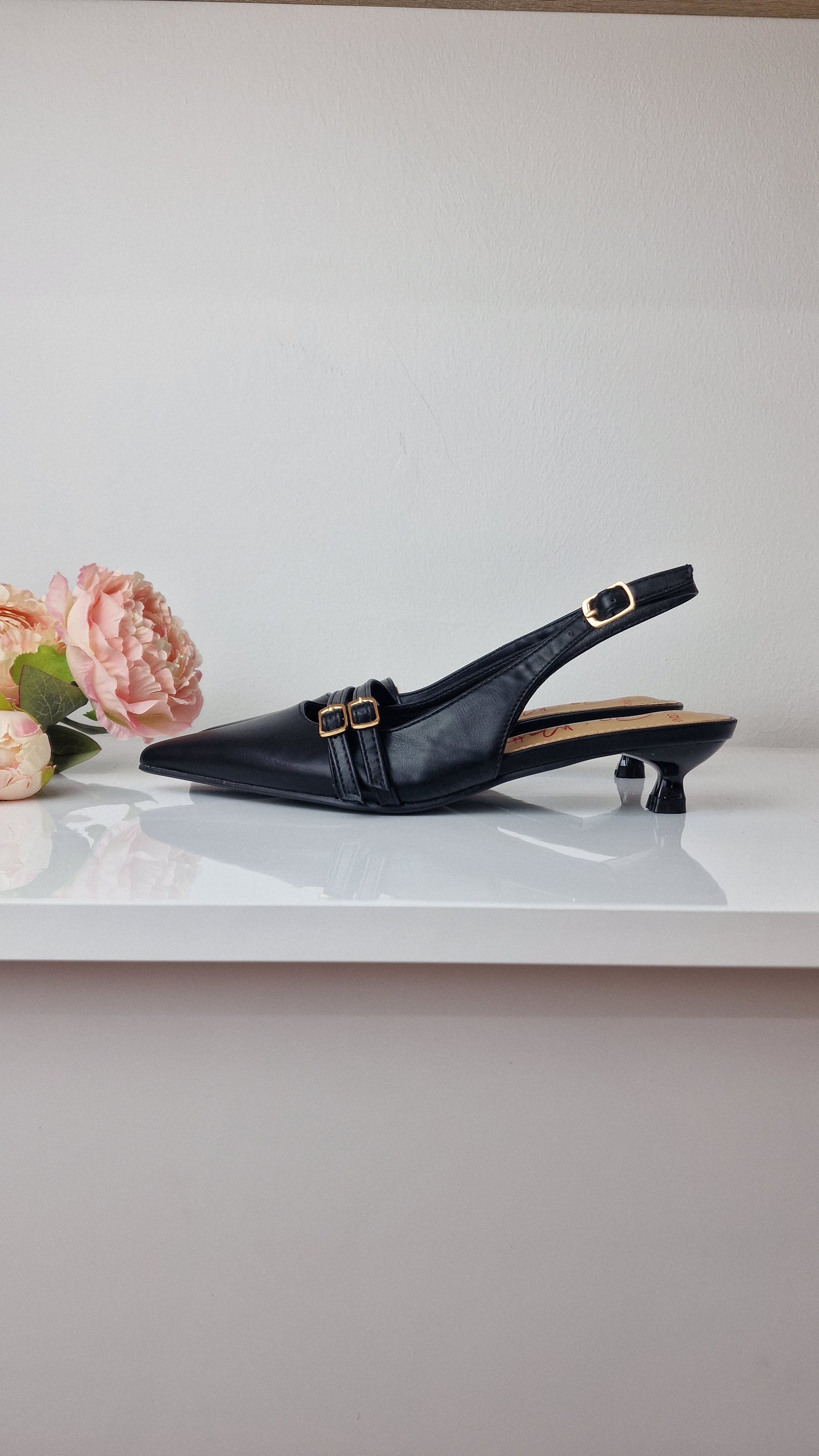 GAI MATTIOLO SLINGBACK NERA