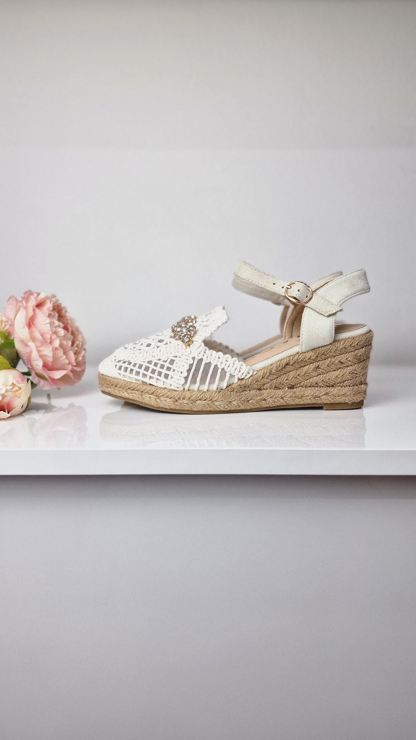 LEJADE ESPADRILLAS MACRAMÈ BIANCA