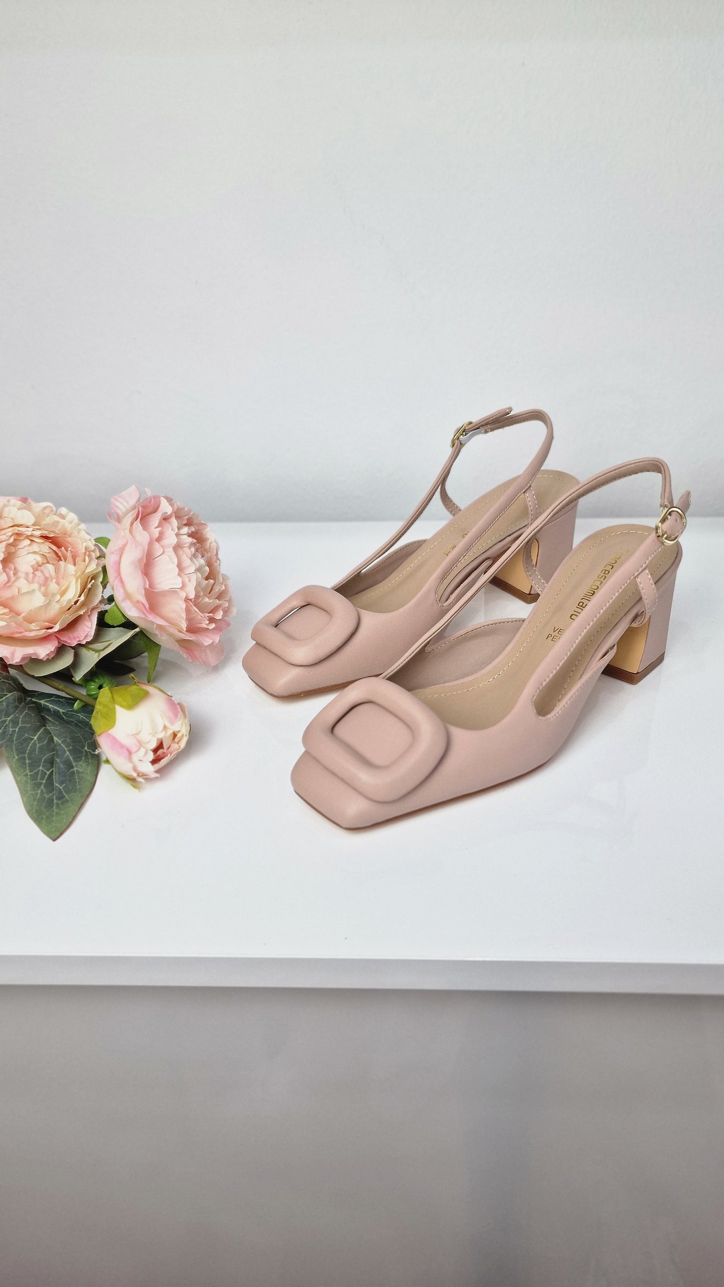 FRANCESCO MILANO slingback nude