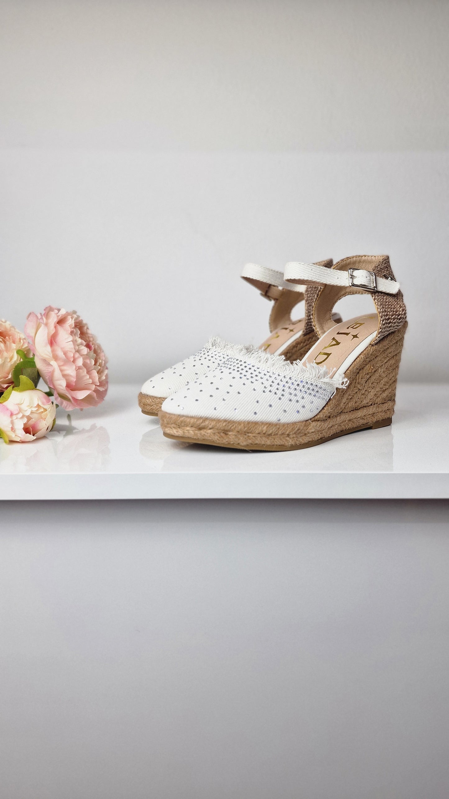 LEJADE ESPADRILLAS IN DEMIM BIANCA