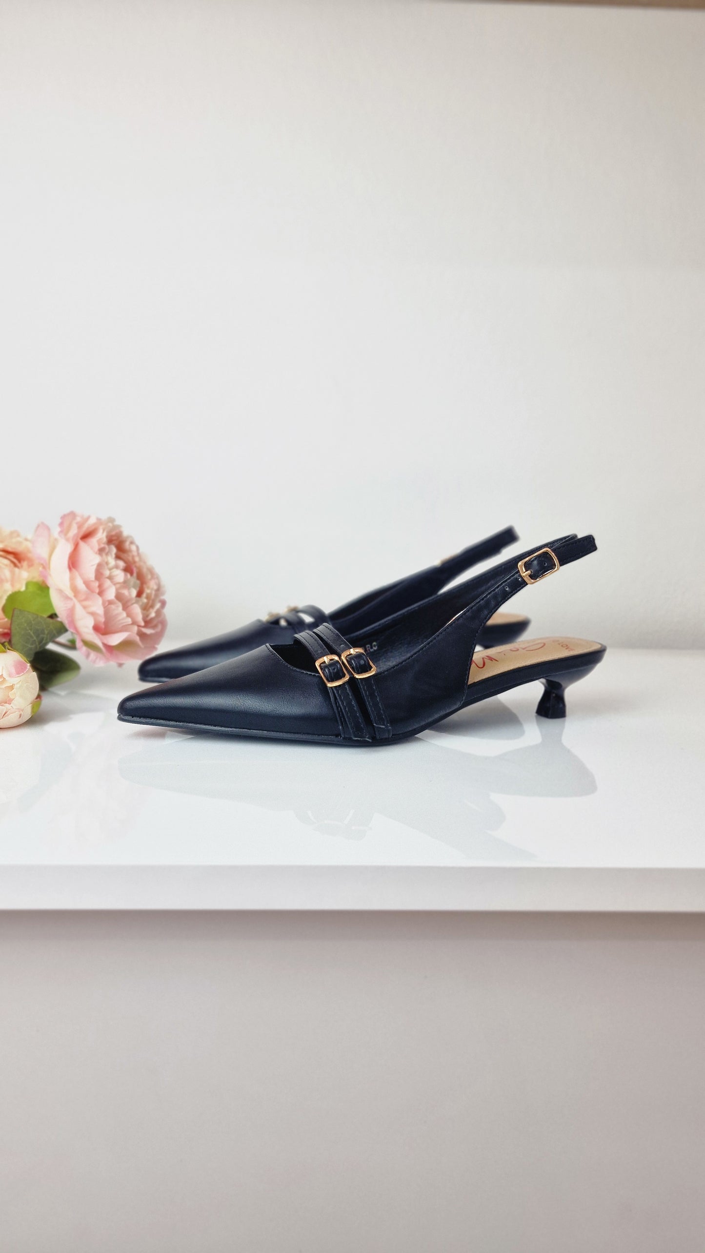 GAI MATTIOLO SLINGBACK NERA