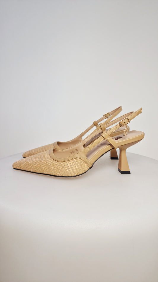 BRACCIALINI BB10 slingback natural