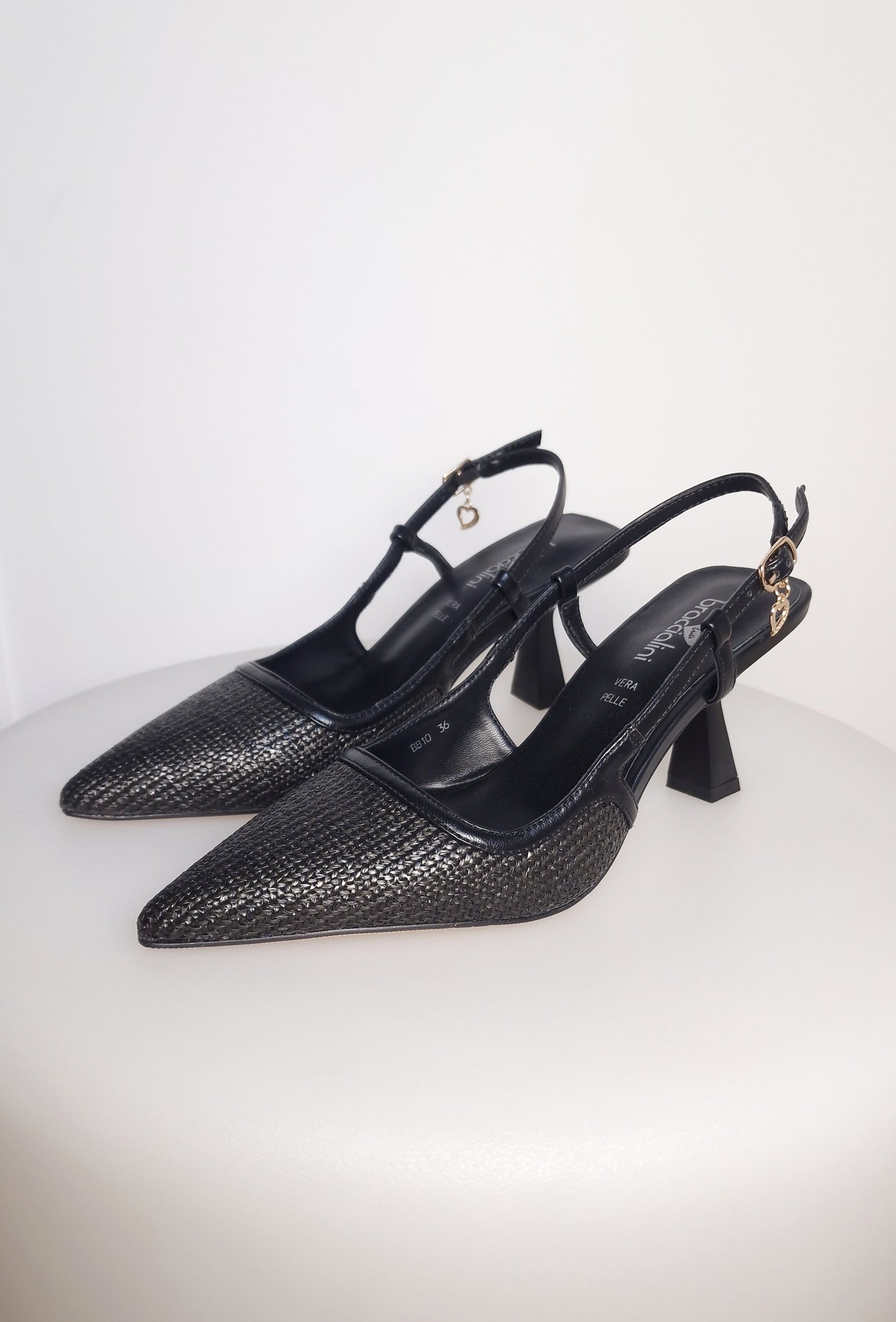 BRACCIALINI BB10 slingback nero