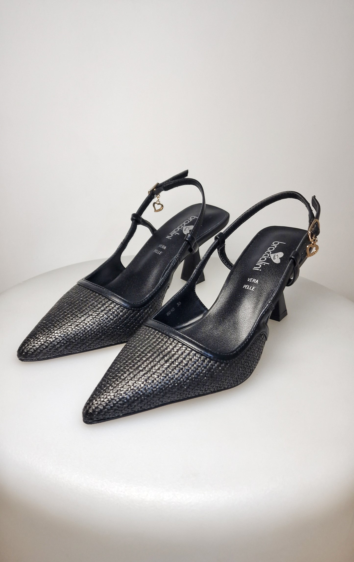 BRACCIALINI BB10 slingback nero