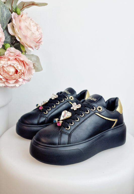 LEJADE SNEAKERS NERA/ORO